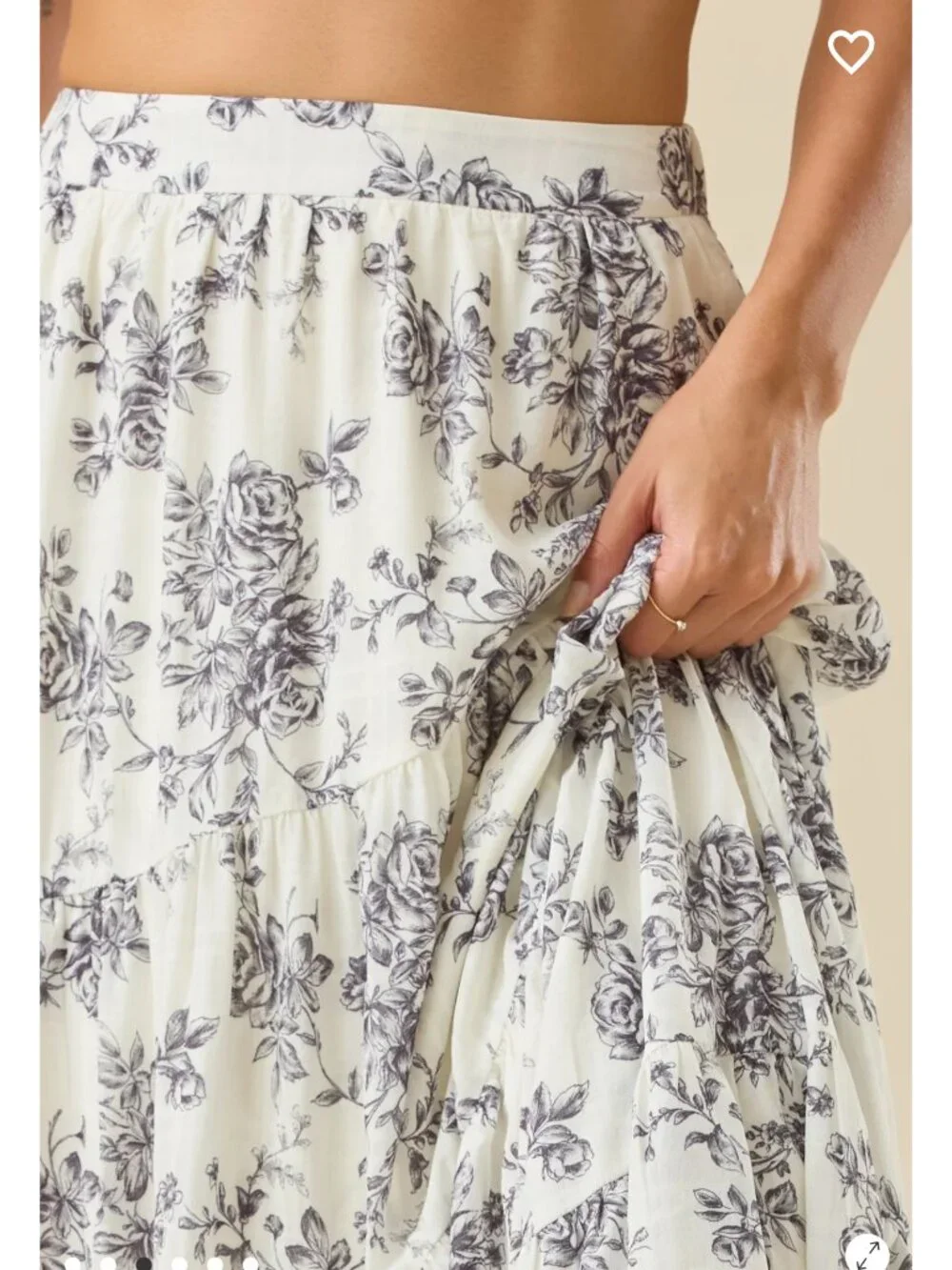 Altar'd State Daphne Floral Maxi Skirt NWT - Picture 4 of 6